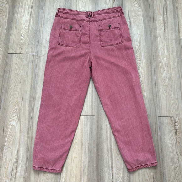 Anthropologie Utility Cargo Trousers Pink Wash Hue - Picture 2 of 11